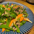 ラァ２'s cooksnap of when they made ピーマンとひき肉のオイスター炒め.