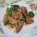 みかかめ's cooksnap of when they made 鉄分補給♡豚レバーとピーマンともやし炒め.