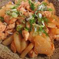 鹿部さっちゃんクック's cooksnap of when they made ヤンニョムささみ大根.