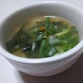 ちくわ君's cooksnap of when they made 豆富とわかめ・九条ねぎの味噌汁.