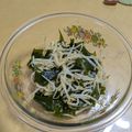 ラリー＆サラ's cooksnap of when they made モヤシとワカメのポン酢合え.