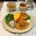 たべものにっき　tabemono's cooksnap of when they made お腹満足☆ご飯の上におかずオムレット.