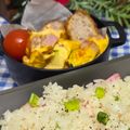ととろ＆めい's cooksnap of when they made ズッキーニとウィンナーのオープンオムレツ.
