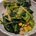 ヨシヨッシー's cooksnap of when they made ベーコンとほうれん草のバターソテー★.