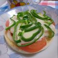ponnko's cooksnap of when they made 野菜たっぷり❤トマトチーズトースト.