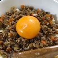 ☆ねこまゆ☆'s cooksnap of when they made 簡単♪合挽き肉でそぼろ丼.