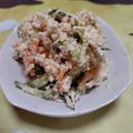 107yoko's cooksnap of when they made 居酒屋さんの☆おから野菜マヨ味噌サラダ♪.