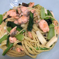 まりっコぐらし's cooksnap of when they made 生鮭♡しめじとほうれん草の和風醤油パスタ.