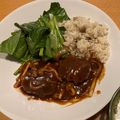 Mama.MS's cooksnap of when they made 簡単・デミグラス缶で煮込みハンバーグ.