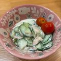 りさぴょん♩。○'s cooksnap of when they made きゅうりとツナのマヨネーズ和え.