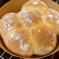 とうやんママ's cooksnap of when they made 作業時間5分！こねない基本のパン.