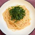 __おもち's cooksnap of when they made 白だしで簡単なのに極ウマの明太子パスタ.