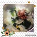 ♪としクック♪'s cooksnap of when they made お味噌汁のお味噌はホイッパーで♪.