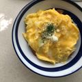 Ruriluru's cooksnap of when they made 残ったミートソースで１人ランチオムレツ丼.