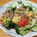 クックHBQ370☆'s cooksnap of when they made ブロッコリーと卵と豚こまの塩炒め.
