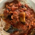 mtsizu10's cooksnap of when they made トマト缶で◎なすツナのトマトソースパスタ.