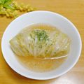 ルパンのかあさん☆彡's cooksnap of when they made シンプルロールキャベツ＊コンソメスープ.