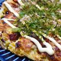 monjimari's cooksnap of when they made リメイクそうめんでお好み焼き.