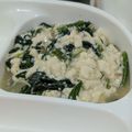 ゆ→ちむ❦180SX's cooksnap of when they made ぱぱっとほうれん草の白和え♪幼児食にも.