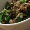 MULA's cooksnap of when they made わさび菜のおかか塩昆布和え.
