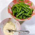 みぽぽ37's cooksnap of when they made スナップエンドウの美味しい食べ方.