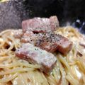 料理手帖's cooksnap of when they made フライパン１つで♪簡単濃厚カルボナーラ.
