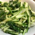 半熟王子's cooksnap of when they made モロヘイヤときゅうりのさっぱり和え.