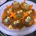 Minnie･∀･★'s cooksnap of when they made ハロウィン☆びっくりおばけハンバーグ.