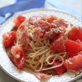 cocorimi❁'s cooksnap of when they made 簡単♡トマトと生ハムの冷製パスタ.