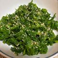 たまゴン♪'s cooksnap of when they made わさび菜のナムル.