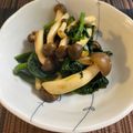 おなつ17's cooksnap of when they made ■ほうれん草としめじのおひたし■.