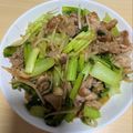 みるく大福's cooksnap of when they made 豚もやし小松菜炒め☆疲労回復スタミナ満点.