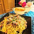 ダッフィーニーうに's cooksnap of when they made 椎茸・ベーコンパスタ♬トリュフ風♬.