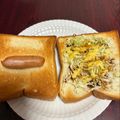 ママメイン！時々子供's cooksnap of when they made キャベツ♡トースト♪.