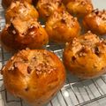きらら15's cooksnap of when they made もちもちクランベリーとクリームチーズパン.