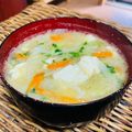 料理男子部🍻's cooksnap of when they made ゆうがママのみそ汁野菜たっぷり.