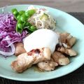 あず7225's cooksnap of when they made ご飯がススム♡甘辛トンテキ温玉添え♪.