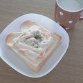 ﾋﾟﾛﾐ♡'s cooksnap of when they made シンプル★カニカマトースト.