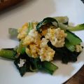 ばたみそーぱん☆'s cooksnap of when they made 小松菜と卵のポン酢炒め.