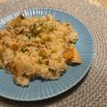 umizarusuki's cooksnap of when they made マヨで炒めてから炊飯器♡シーフードピラフ.