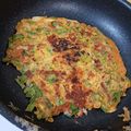 ☆マキプー☆'s cooksnap of when they made チーズとニラのキムチチヂミ.