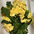 Ｎよんよん's cooksnap of when they made つるむらさきとフワフワ卵のあっさり塩炒め.