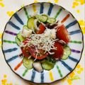 チェックのミニくま's cooksnap of when they made 蛸&胡瓜&トマトの カリジャコ和え.