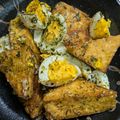 プルンバゴ's cooksnap of when they made 厚揚げ豆腐とゆで卵のチーズサラダ.
