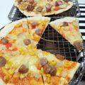 ぷりまめ's cooksnap of when they made ランチに☆発酵なし簡単♪フライパンピザ.
