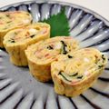 在宅勤務のおじさん's cooksnap of when they made 大大大好きチーズとカニカマ紫蘇の卵焼き.