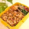 とのチャマ's cooksnap of when they made ひとりランチ・お弁当に✿梅ネギ卵炒飯.