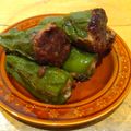 ちーまぐ's cooksnap of when they made 肉汁じゅわ～♡ピーマンの肉詰め.