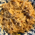 Tomotabi's cooksnap of when they made ヘルシーにもう一品！エノキと白滝の炒め物.