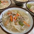 papikun's cooksnap of when they made フライパンで簡単♡具沢山ちゃんぽんうどん.